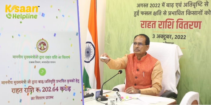 CM शिवराज ने बाढ़ एवं अतिवृष्टि प्रभावित 19 जिलों के 1.91 लाख किसानों के खाते में ट्रांसफर किए 202.64 करोड़ रुपये CM शिवराज ने बाढ़ एवं अतिवृष्टि प्रभावित 19 जिलों के 1.91 लाख किसानों के खाते में ट्रांसफर किए 202.64 करोड़ रुपये