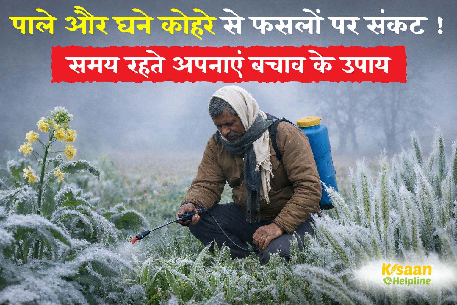 पाले और घने कोहरे से फसलों पर संकट, समय रहते ये उपाय अपनाकर बचाएं सरसों, गेहूं और आलू की फसल