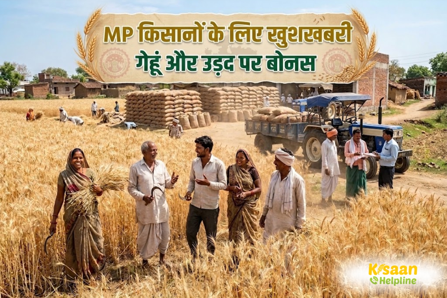 MP सरकार का बड़ा फैसला: गेहूं पर 40 रुपये और उड़द पर 600 रुपये प्रति क्विंटल बोनस, किसानों को मिलेगा अतिरिक्त लाभ