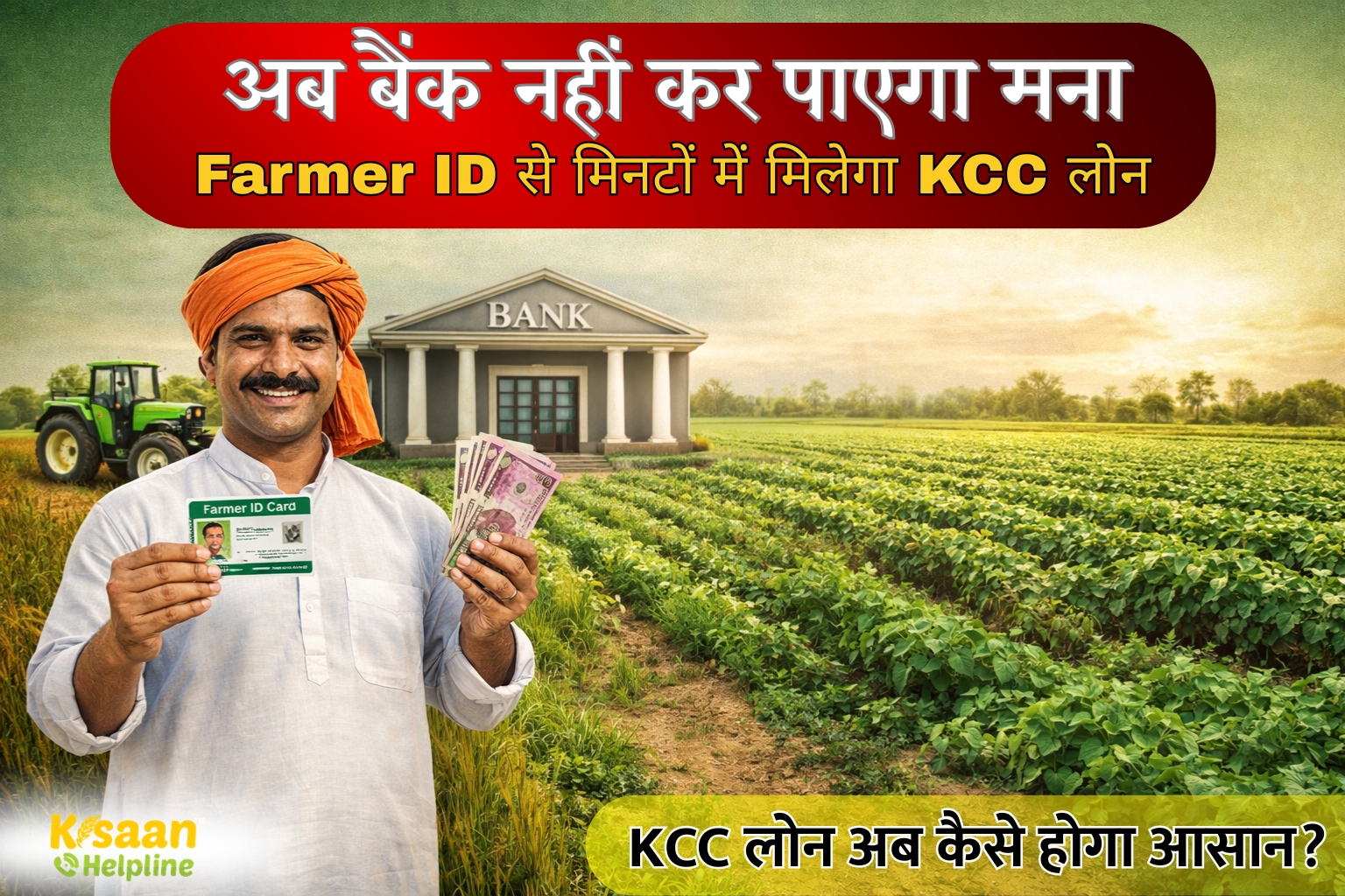 अब बैंक नहीं कर पाएगा मना! Farmer ID से मिनटों में मिलेगा KCC लोन