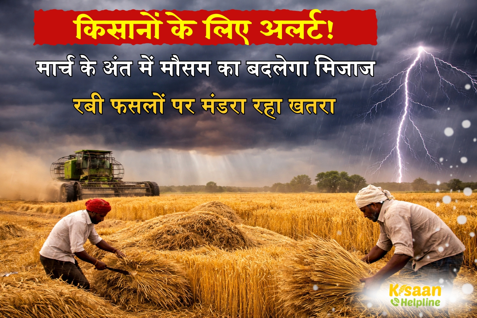 किसानों के लिए अलर्ट! मार्च के अंत में मौसम का बदलेगा मिजाज, रबी फसलों पर मंडरा रहा खतरा