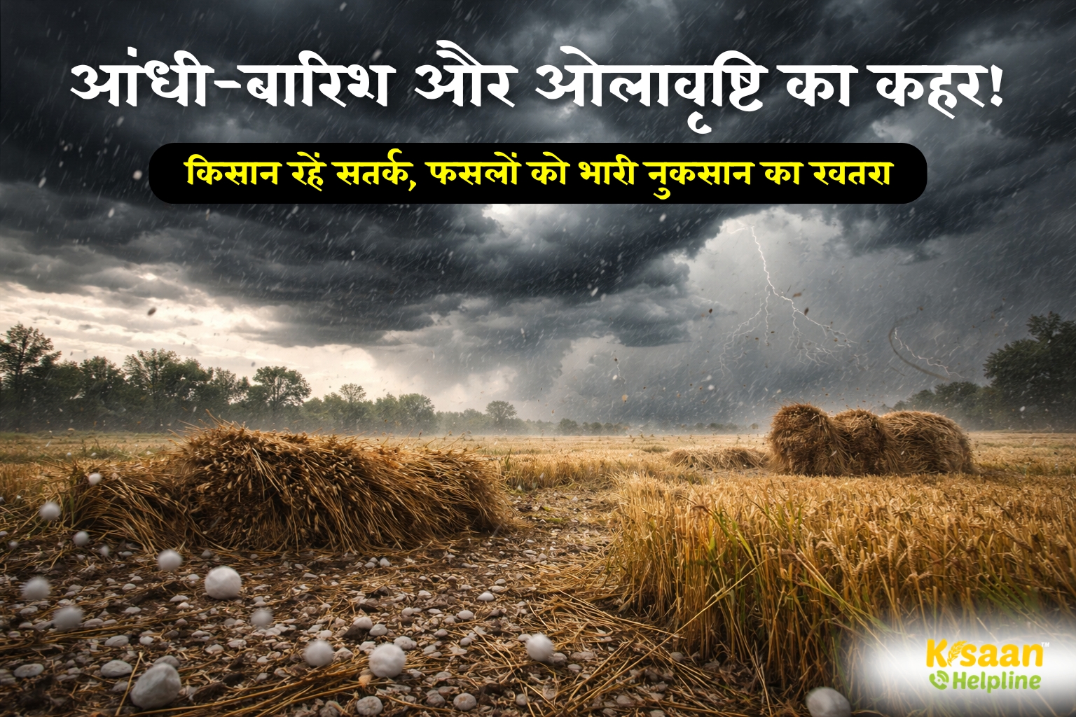 मौसम अलर्ट: आंधी, बारिश और ओलावृष्टि का खतरा – किसान रहें सतर्क