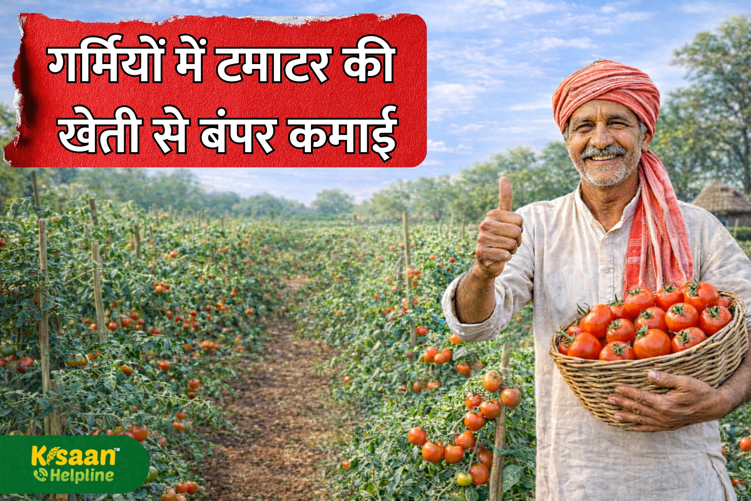 गर्मियों में टमाटर की खेती से बंपर कमाई: सही तरीका अपनाया तो खेत उगलेगा सोना