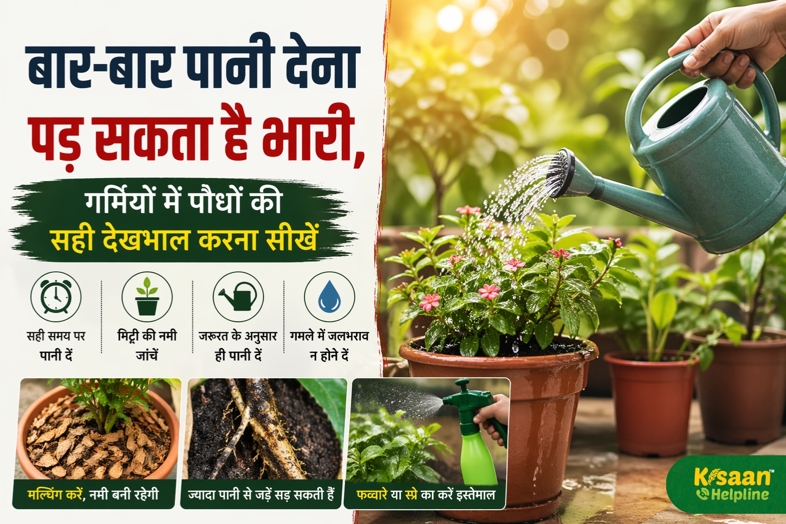 बार-बार पानी देना पड़ सकता है भारी, गर्मियों में पौधों की सही देखभाल करना सीखें