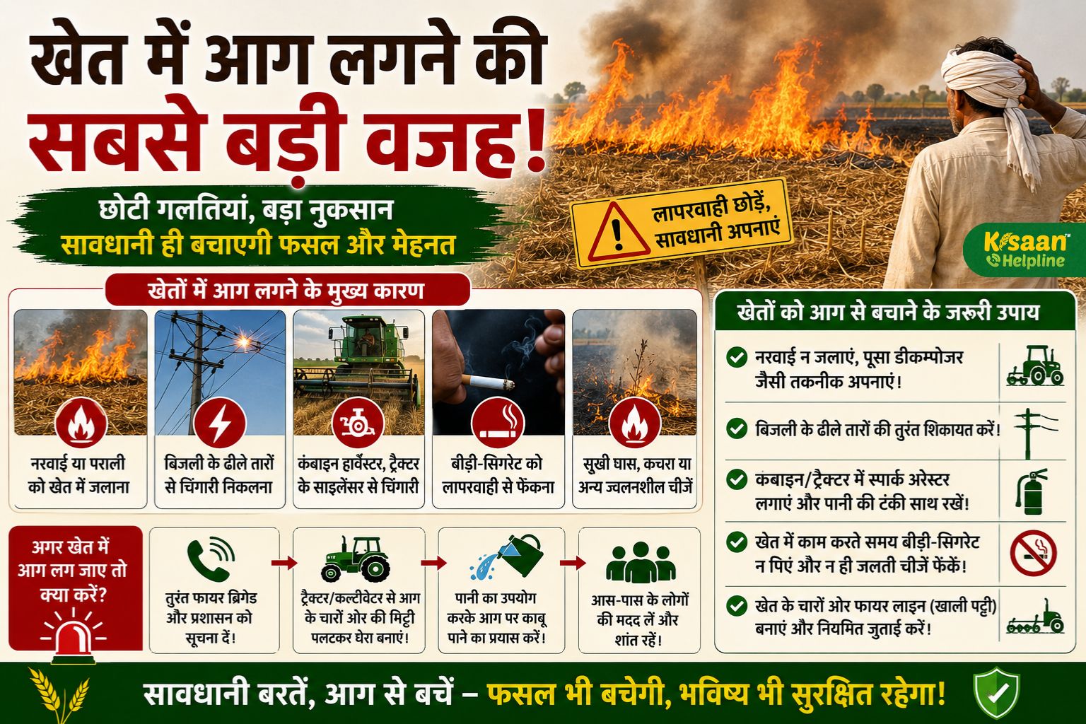 खेत में आग लगने की सबसे बड़ी वजह क्या है? किसानों की ये छोटी गलतियां मिनटों में कर देती हैं लाखों का नुकसान