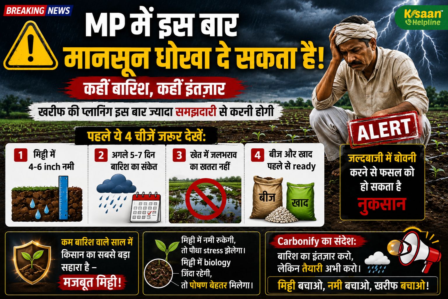 MP में मानसून देगा धोखा? पहली बारिश देखकर बोवनी की जल्दबाजी पड़ सकती है भारी