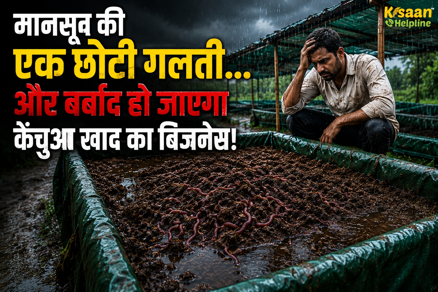 मानसून में एक छोटी गलती... और खत्म हो सकती है आपकी केंचुआ खाद यूनिट! जानिए कैसे बचाएं लाखों की मेहनत