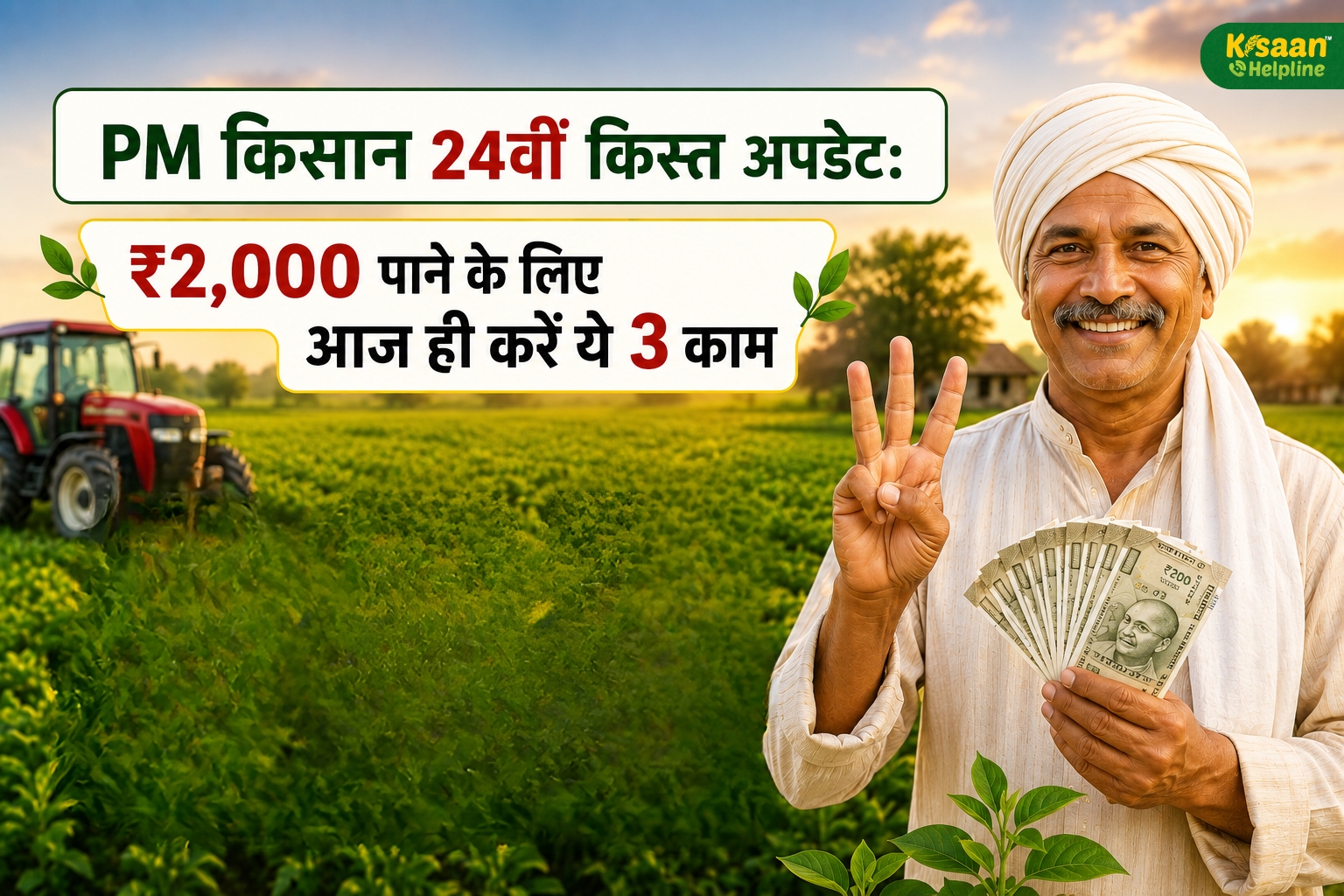 PM किसान की ₹2,000 वाली अगली किस्त पर बड़ा अपडेट! यह 3 काम नहीं किए तो अटक सकती है आपकी राशि