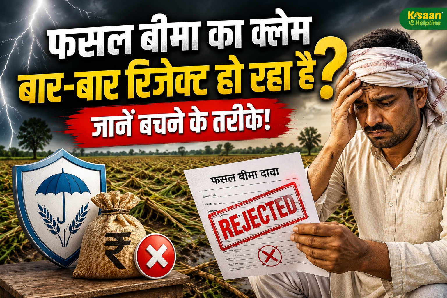 क्या आपका भी फसल बीमा का क्लेम बार-बार रिजेक्ट हो रहा है? इन छोटी गलतियों से बचेंगे तो मिलेगा पूरा मुआवजा