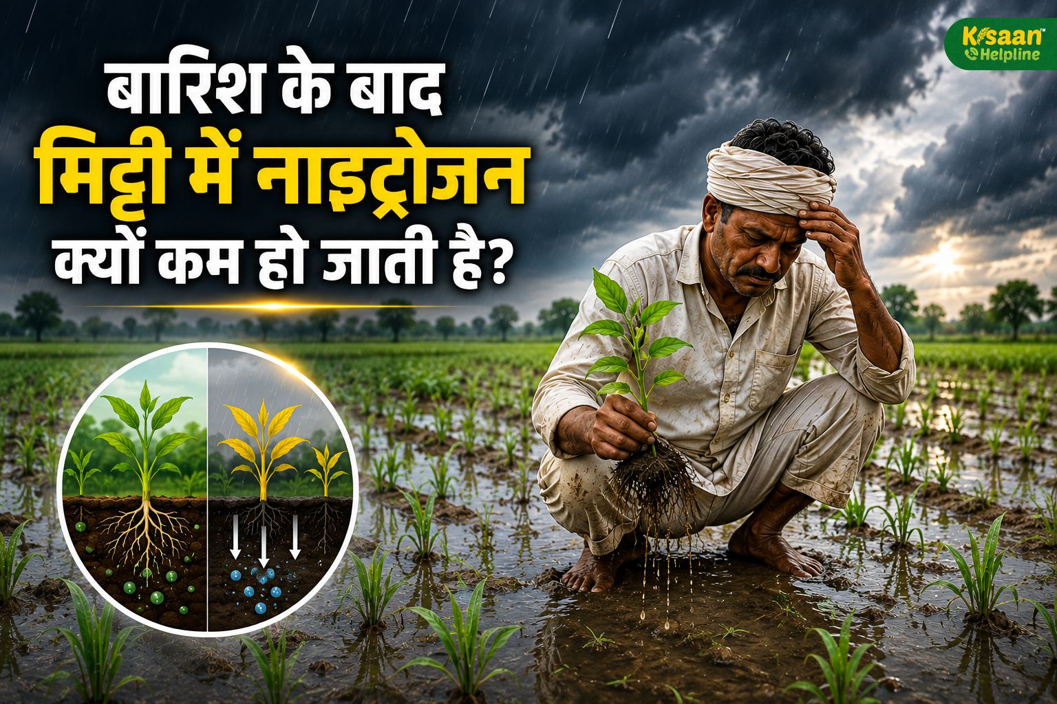 बारिश के बाद फसल क्यों पड़ने लगती है पीली? जानिए मिट्टी से नाइट्रोजन कैसे हो जाती है गायब