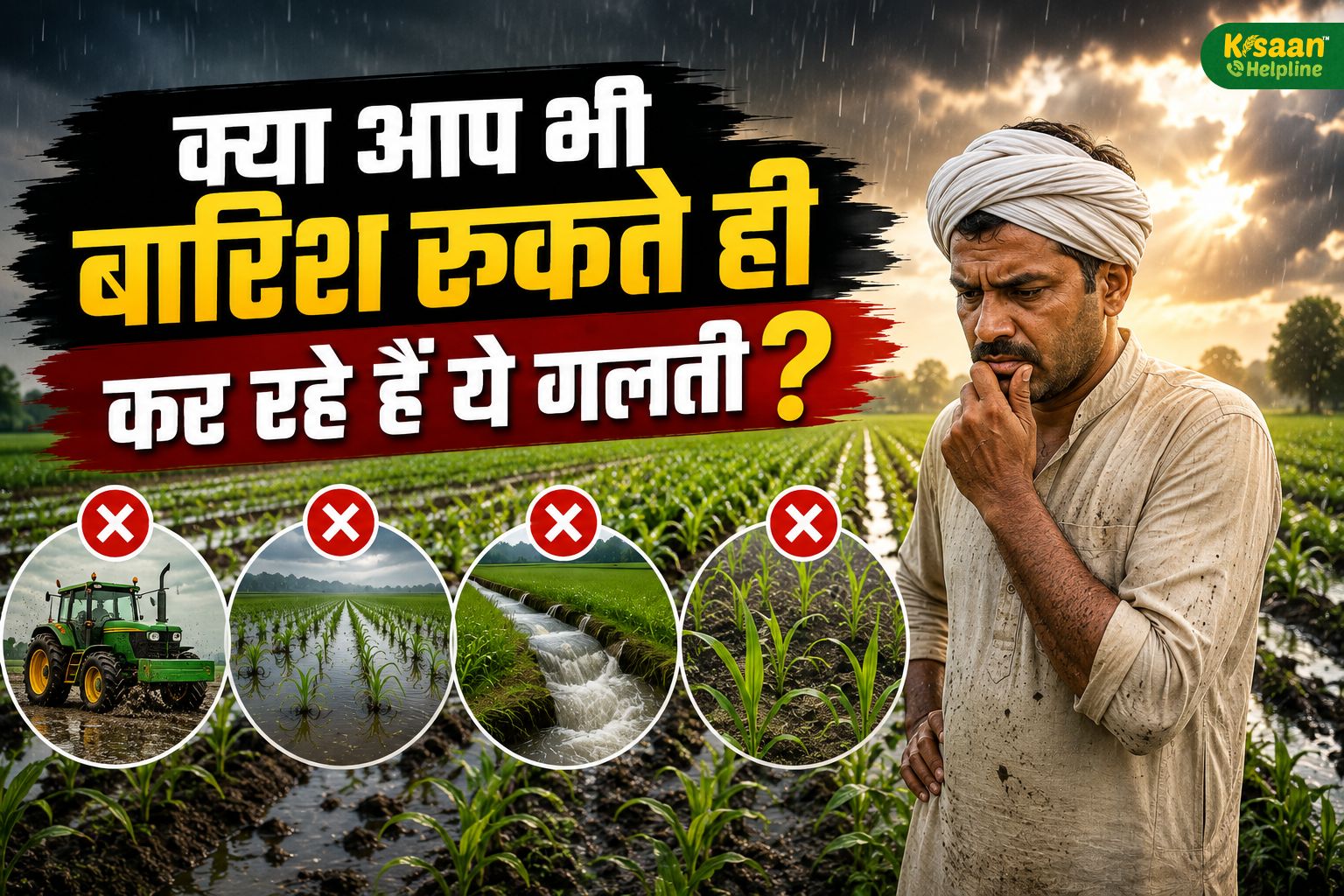बारिश रुकने के बाद खेत में ये 4 काम न करें, वरना नई फसल को हो सकता है नुकसान