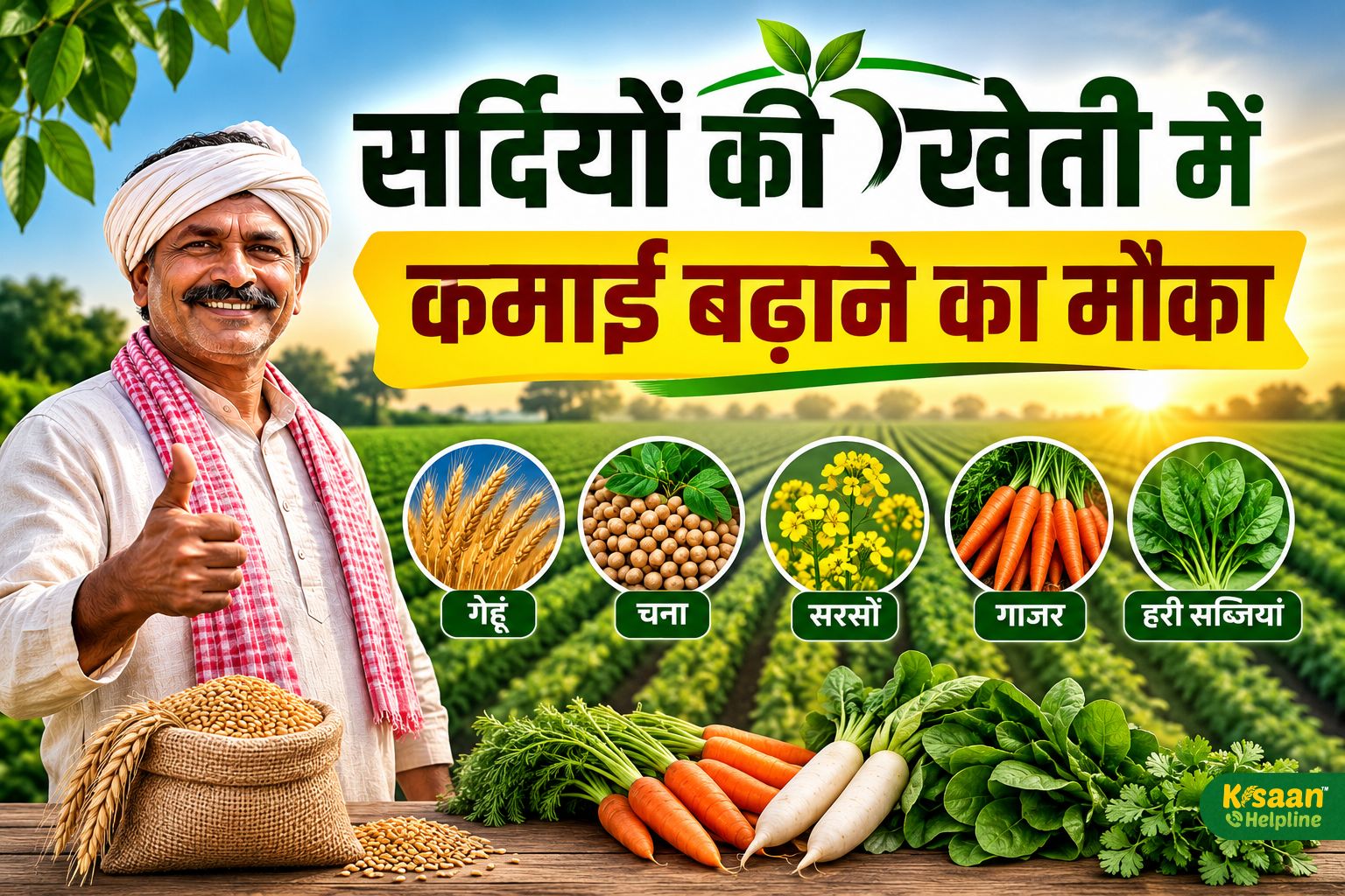 सर्दियों की खेती में कमाई बढ़ाने का मौका, इन फसलों की अभी से करें तैयारी