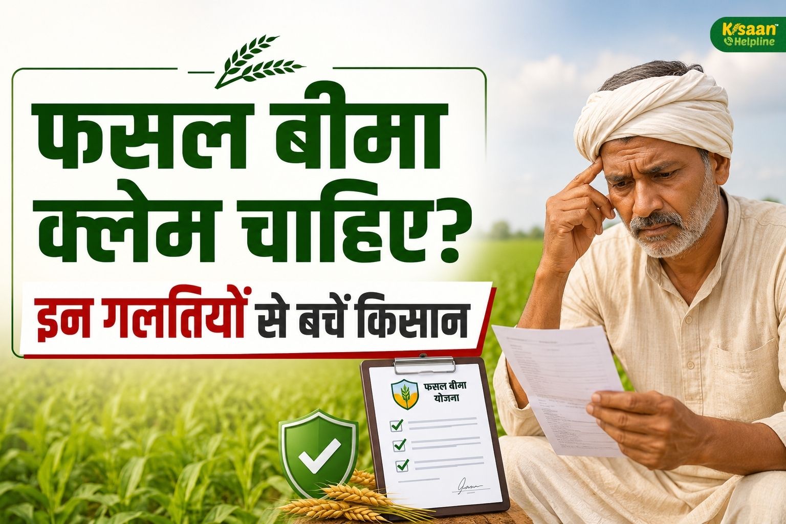 फसल बीमा का क्लेम चाहिए तो ये 7 गलतियां बिल्कुल न करें, वरना अटक सकता है मुआवजा