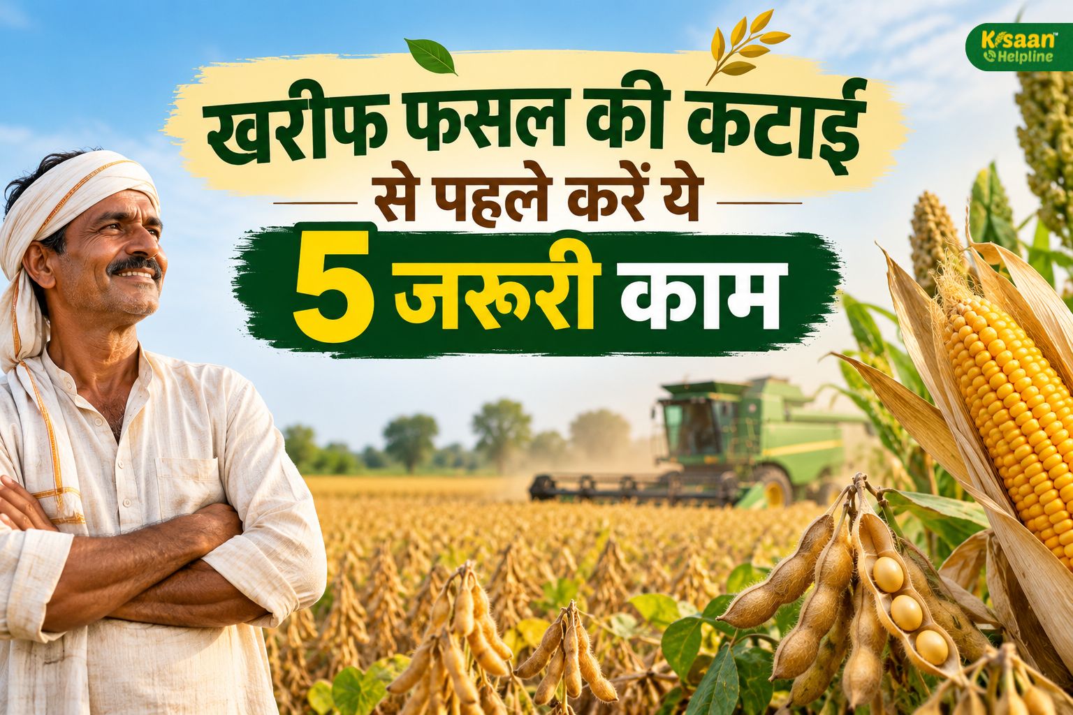 खरीफ फसल की कटाई से पहले किसान जरूर कर लें ये 5 काम, वरना दाने खेत में ही हो सकते हैं खराब