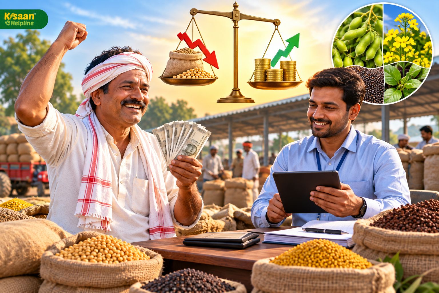मंडी में फसल का भाव गिरा तो किसानों को मिल सकता है भावांतर का लाभ, जानें कैसे काम करती है योजना