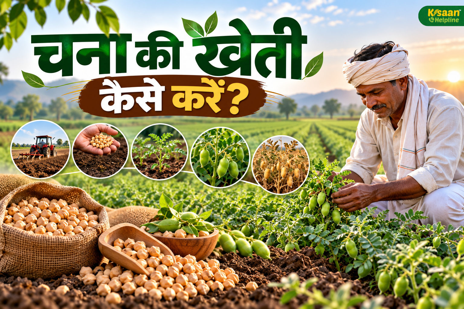 चने की उन्नत खेती: सही समय पर बुआई से लेकर बीज उपचार, सिंचाई और कीट नियंत्रण तक पूरी जानकारी