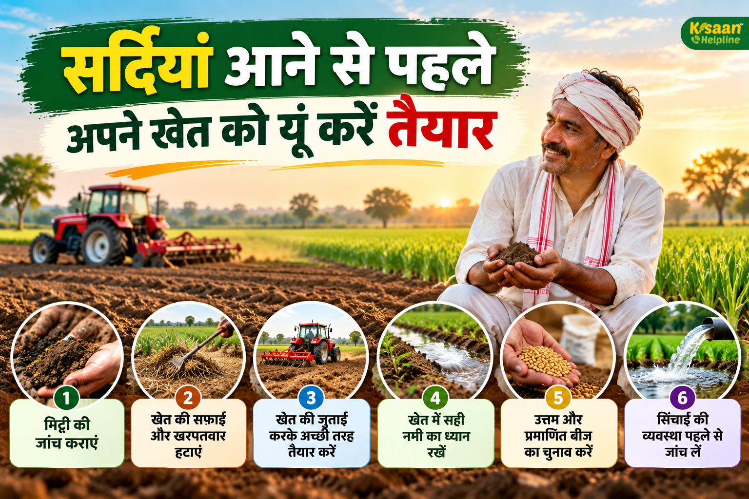 सर्दियों की फसल के लिए खेत ऐसे करें तैयार, बुवाई से पहले ये 6 काम जरूर निपटा लें