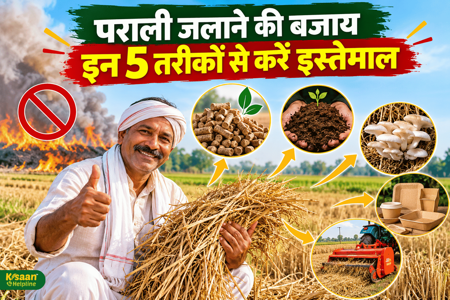 पराली जलाने की बजाय इन 5 तरीकों से करें इस्तेमाल, खेत की सेहत सुधरेगी और कमाई का मौका भी मिलेगा