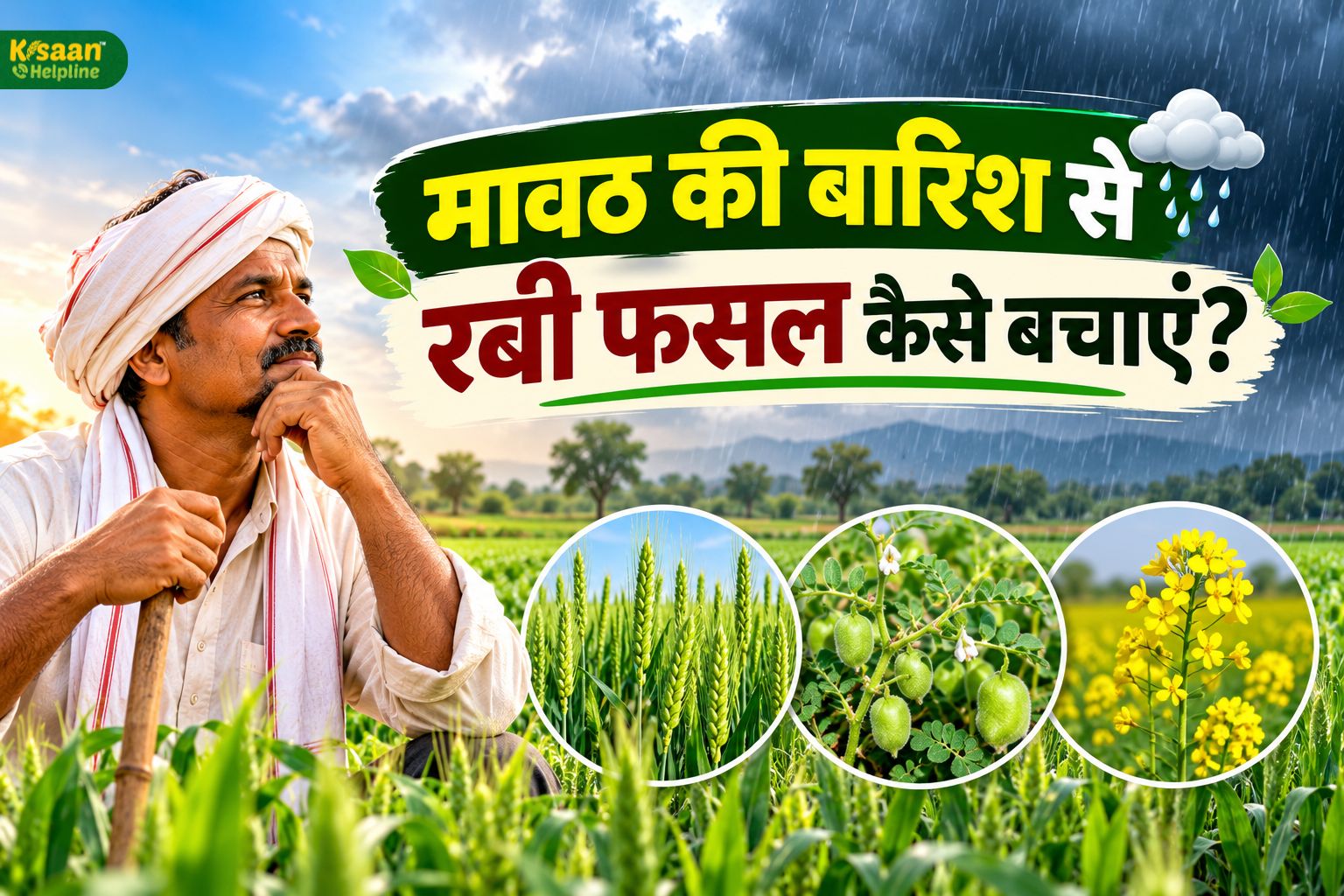 मावठ की बारिश से फसल बचानी है? किसान समय रहते कर लें ये 6 जरूरी काम