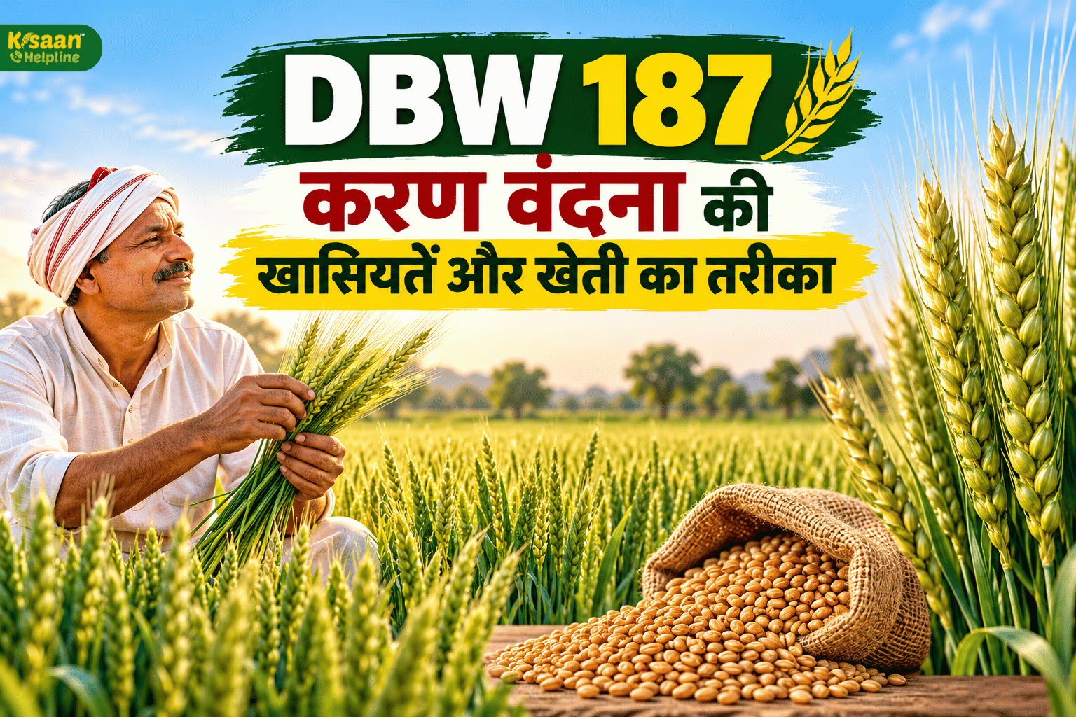 गेहूं की इस किस्म की पैदावार जान लीजिए! DBW 187 करण वंदना की खासियतें और खेती का तरीका
