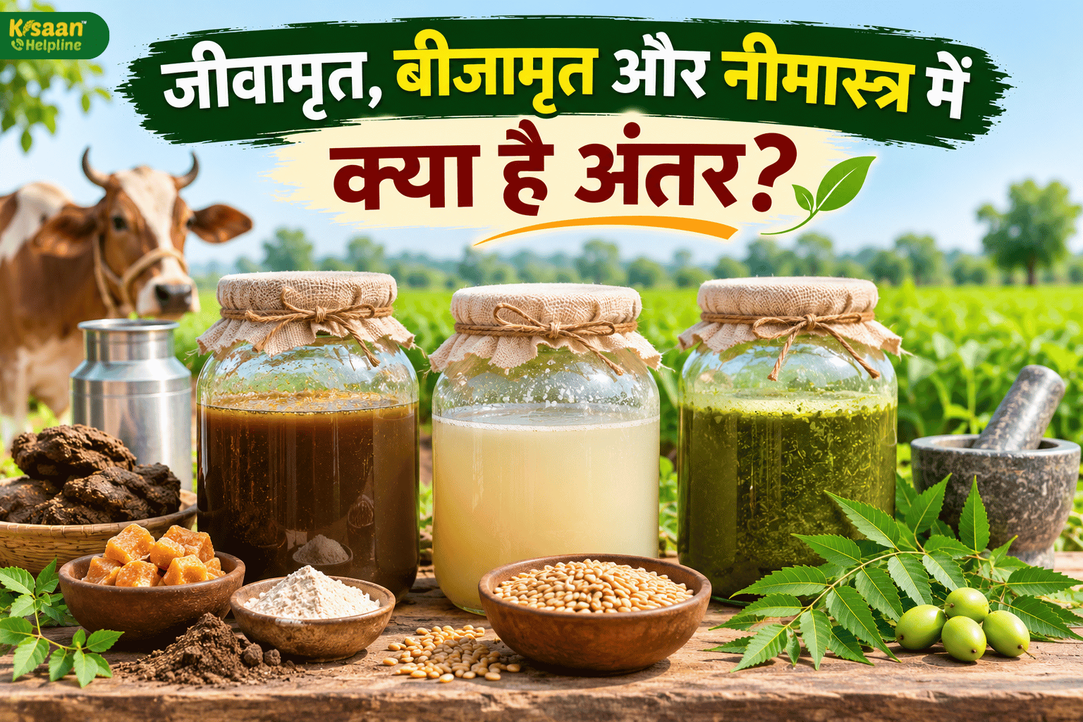 जीवामृत, बीजामृत और नीमास्त्र क्या हैं? जानें प्राकृतिक खेती में तीनों का इस्तेमाल कब और कैसे करें