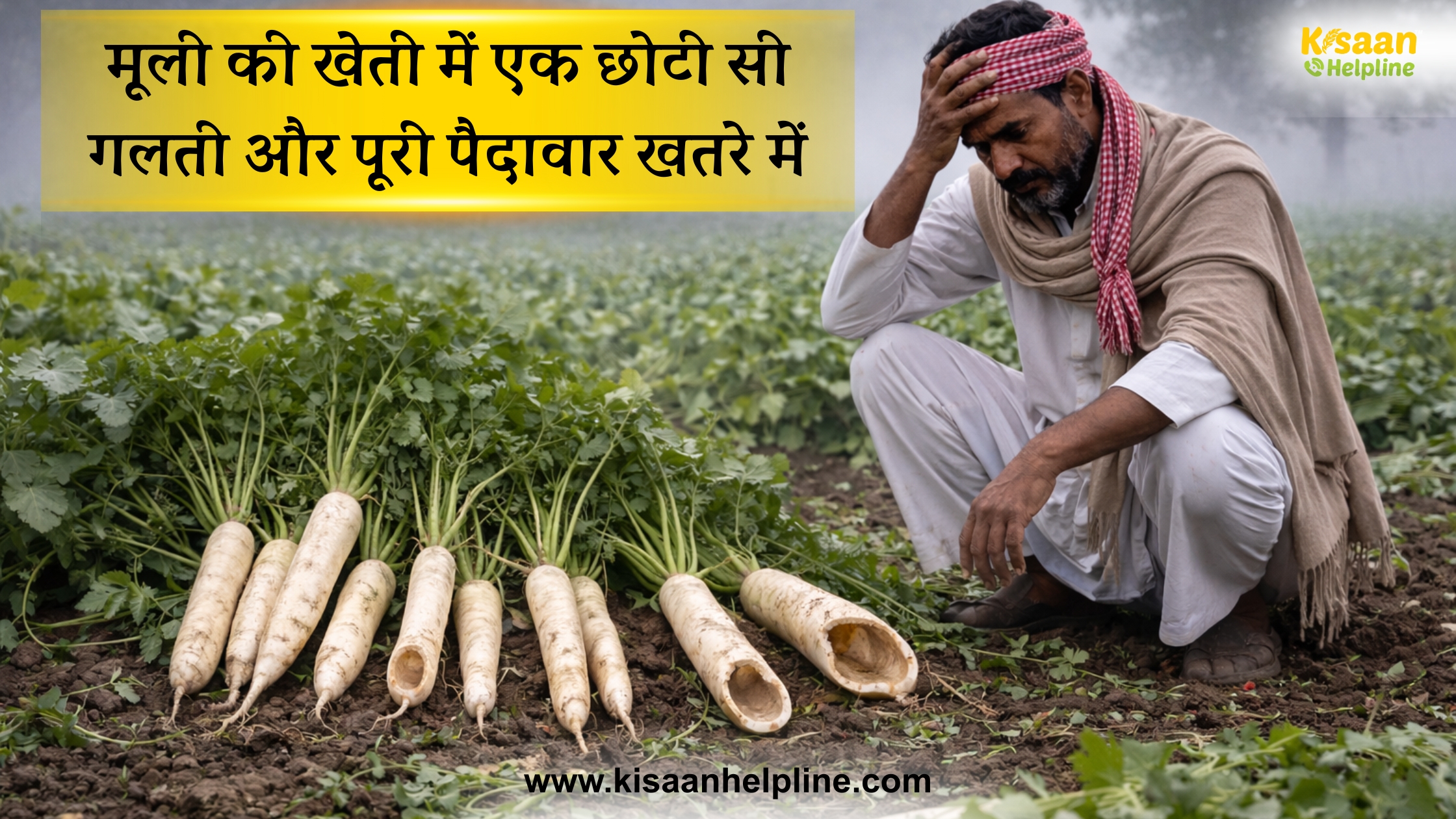 मूली की खेती में एक छोटी सी गलती और पूरी पैदावार खतरे में
